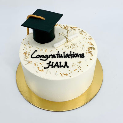 Graduation Cake - Grey