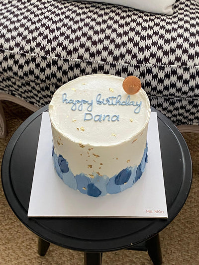 Soft Blue Elegance Cake