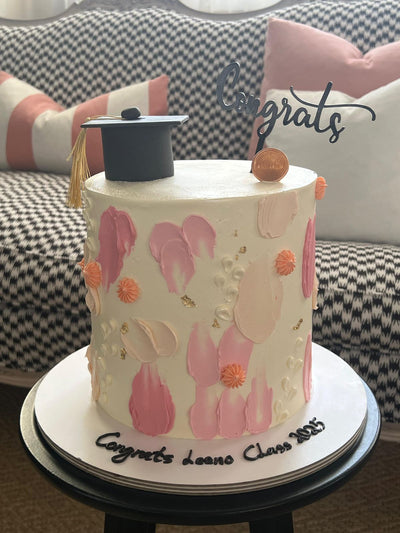Graduation Cake with Topper