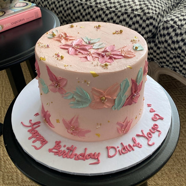 Floral Cake - Pink