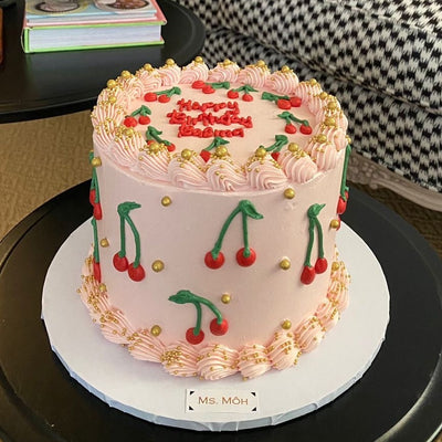 Cherry Birthday Cake